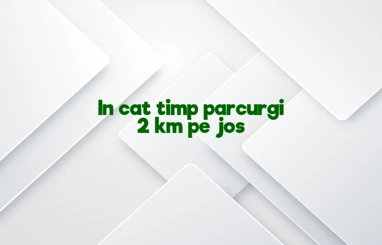 in cat timp parcurgi 2 km pe jos