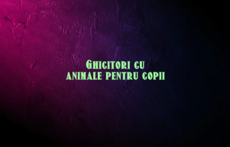ghicitori cu animale pentru copii