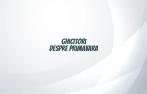 ghicitori despre primavara